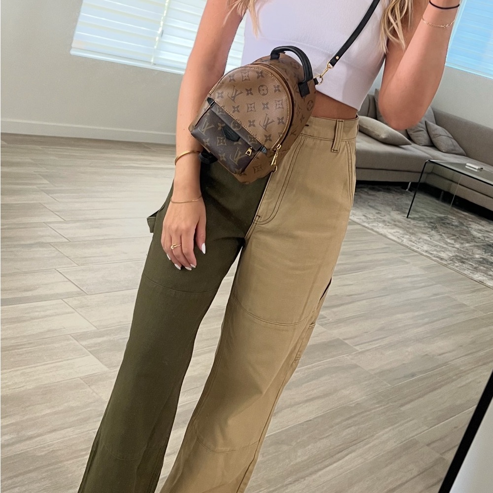 Topshop Two-Tone Cargo Pants